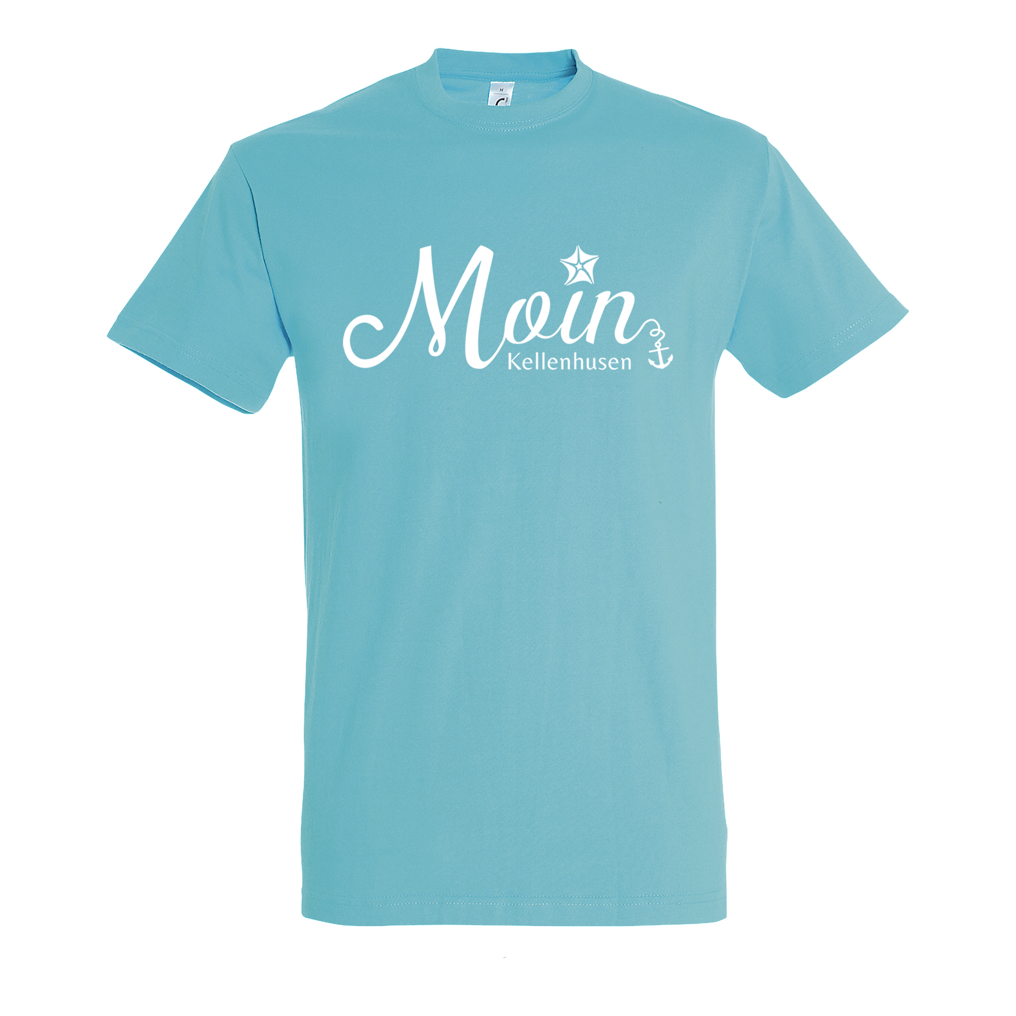 T-Shirt "Moin Kellenhusen" - ice blau