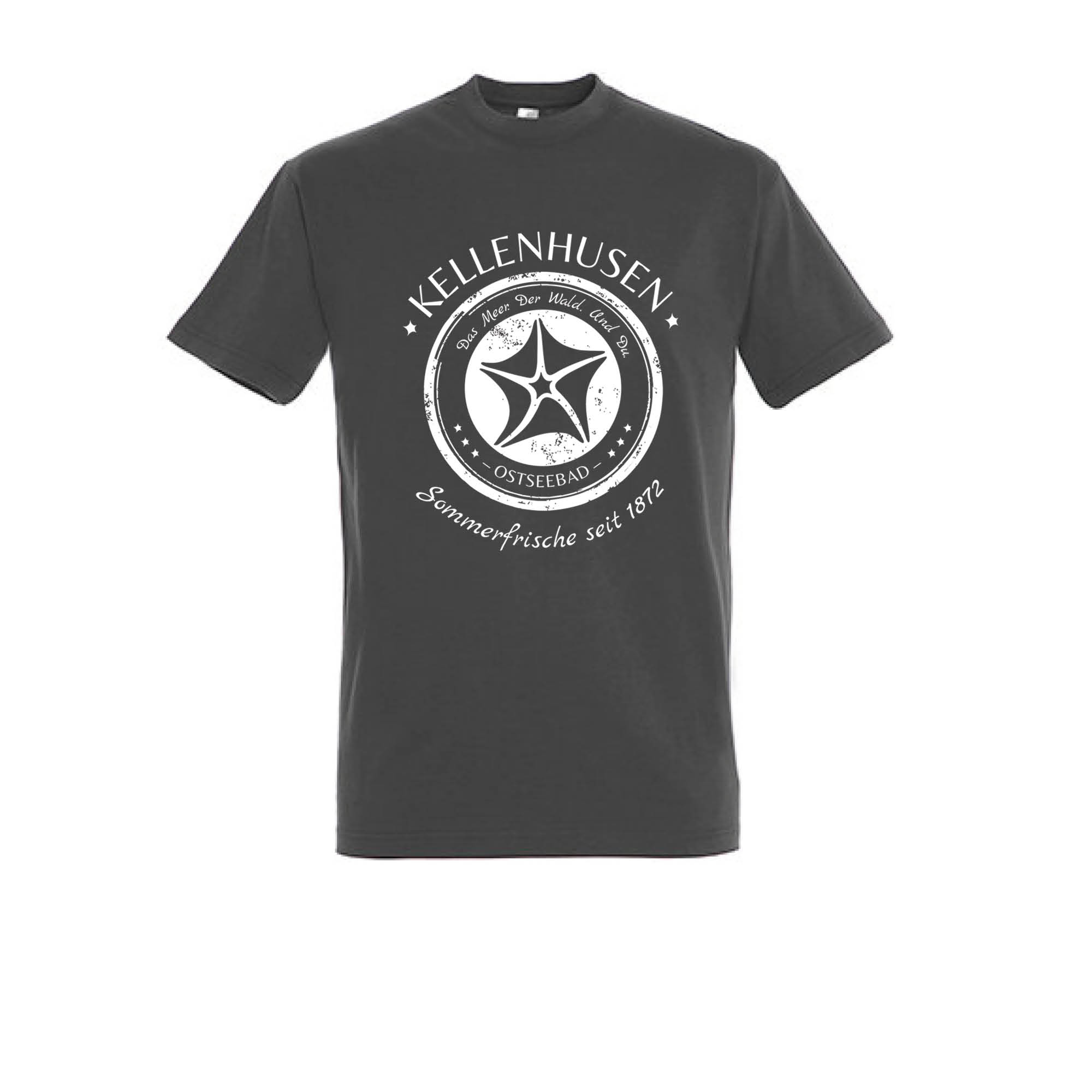 T-Shirt "Sommerfrische" - dunkelgrau