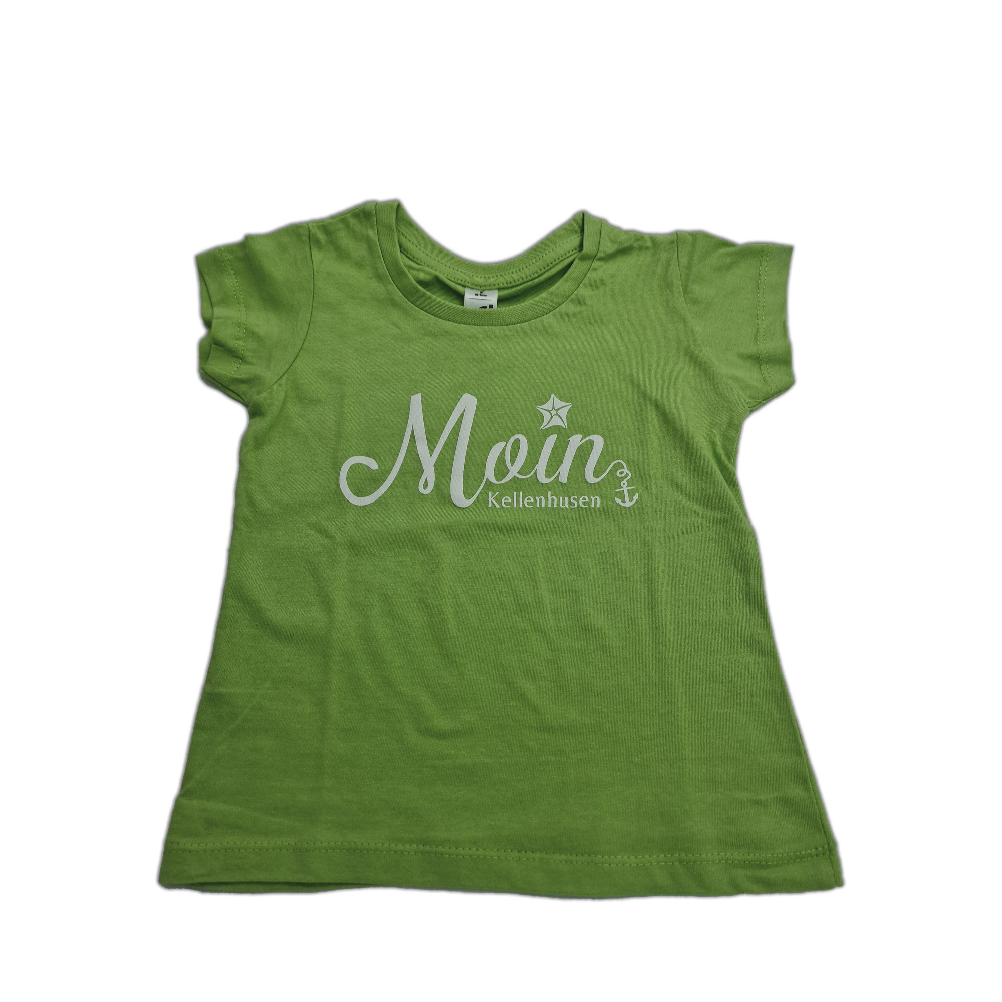 Kinder-Girlie-Shirt "Moin Kellenhusen" grün